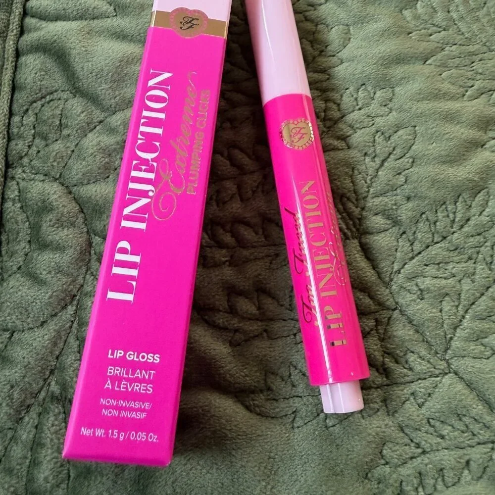 Too Faced Lip Injection Extreme Plumping Clicks Gloss Voted Most Popular nib